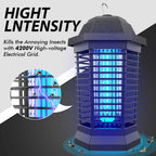 Klahaite Bug Zapper Outdoor Electric, Mosquito Zapper Indoor, Fly Zapper, Fly Trap, Insect Trap for Garden Backyard Patio, Black