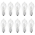 SENITEK EARPADS Flea Trap Light Bulb Replacement, 10 Pack 7W Flea Trap Bulbs, Replacement Bulbs for Flea Traps Inside Your Home, E12 7 Watt 120 Volt Bulb with a Screw-in Base for Flea Trap Light Lamp