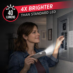 Energizer Auto-On LED Flashlights Rechargeable (3-Pack) for Home Power Failure, Plug in LED Flashlight for Power Outage, Night Light, Hurricane Preparedness