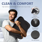 Tsmertor Gel Seat Cushion, Thicken Big Office Chair Cushion Chair Seat Pads for Long Sitting, Sciatica & Hip Pain Relief, Egg Seat Cushion for Wheelchair Car Office Home Travel Outdoor