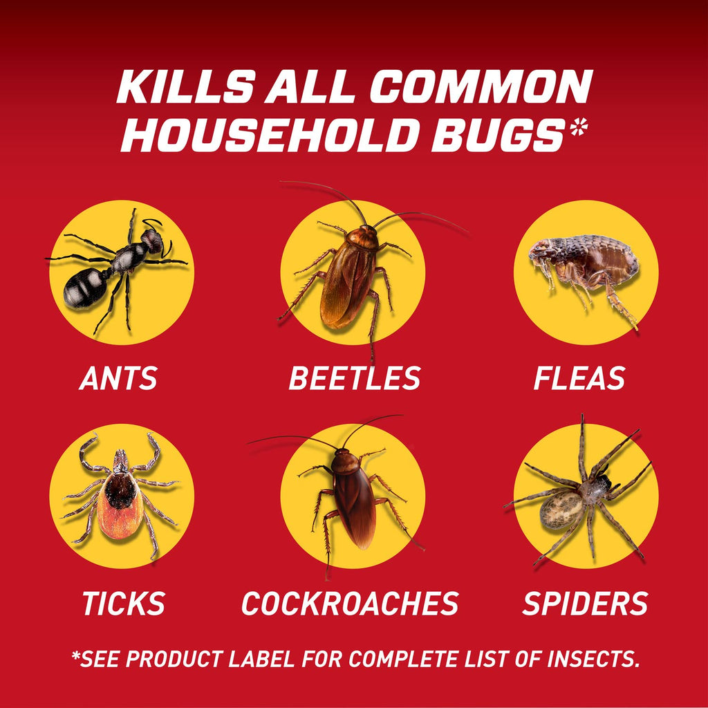 Ortho Home Defense Insect Killer for Indoor and Perimeter2 with Comfort Wand - Ready-To-Use Bug Spray, Kills Ants, Cockroaches & Spiders, 1.33 gal.