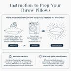 Phantoscope Pillow Inserts, Hypoallergenic 100% Virgin Fiber Square Form Microfiber Throw Pillow Inserts, Couch Bed Pillows 45x45 cm, 18x18 Inch (Pack of 4)