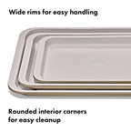 OXO Good Grips Non-Stick Pro Ceramic Coated Metal Bakeware 3-Piece Sheet Pan Set – Biscuit