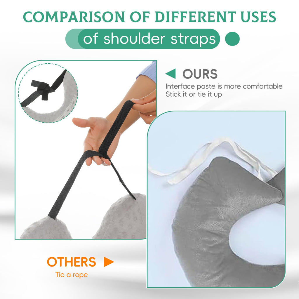 wefaner Mastectomy Recovery Pillow Breast Pillow Post Shoulder Surgery Pillow for Cancer Lymphedema Lumpectomy Surgery Double Chest Healing Protector Recovery Post-Surgery.