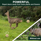 SUAVEC Deer Repellent, Rabbit Repellents, High-Strength Deer and Rabbit Repellent for Trees, Repellant Deer for Yard Powerful, Deers Repellent Outdoor for Lawn, Garden Deer Deterrent-10P Yellow