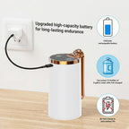Myvision Water Dispenser for 5 Gallon Bottle, Portable USB Charging Electric Water Pump, Drinking Water Jug Pump for Home, Kitchen, Living Room, Office, Camping, Universal for 3-5 Gallon (Plus W)