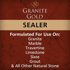 Granite Gold Water-Based Sealer Spray Protection for Granite, Marble, Travertine, Natural Stone Countertops, 64 Fluid Ounces and 24 Fluid Ounces