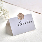 UNIQOOO Wax Seal Stickers - Eucalyptus Wedding Invitation Envelope Seal Stickers, 50 Pcs Self- Adhesive Taupe Stickers, Perfect for Invitation, Christmas, Gift Wrapping