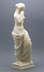 Aphrodite Venus De Milo Greek Goddess Cast Marble Statue Sculpture 15.55 inches