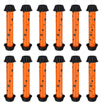 12 Pcs Sticky Fly Trap Fly Stick Indoor Outdoor Long Lasting Adhesive Fly Catcher with Hanging Hook for Wasps Gnats Bugs Insects Moths Fruit Flies Mosquitoes Spiders Fleas (Orange, Black)