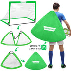 Kids Soccer Goals for Backyard Set - 2 of 4' x 3' Portable Soccer Goal Training Equipment, Soccer Net with Soccer Ball, Christmas Soccer Gifts for Kids and Youth Games, Sports, Outdoor Play