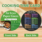 200PCS Air Fryer Liners Disposable: Round 7.9 Inch Non-Stick Airfryer Paper Liners - Food Grade Parchment Paper for 5 6 7 8 QT Air Fryer Baking and Roasting - Waterproof and OilProof (10 Inch on Top)