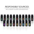 Aromatherapy Essential Oil Diffuser Gift Set with 20 Oils and Rotating Display Stand - 400ml Ultrasonic Diffuser with 20 Essential Plant Oils - 4 Timer & 7 Ambient Light Settings