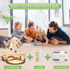 Protecker Flea Traps for Inside Your Home,2023 Upgraded Electronic Flea Trap,Flea Traps for Inside Your Home with Light,Flea with Refills and Sticky Pads,Flea Bombs for Home(2 Pack)
