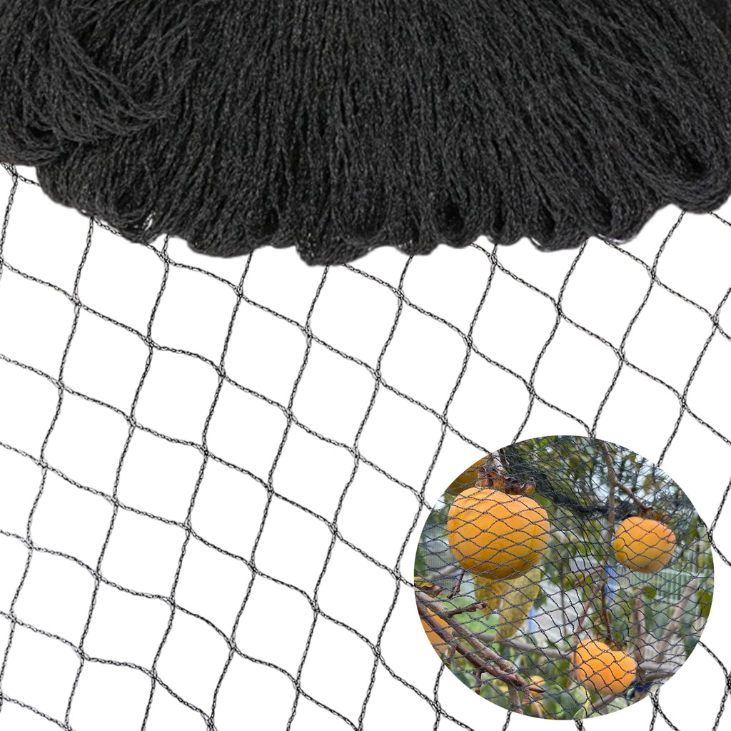 POYEE 7 x 65 FT Bird Netting for Garden Woven Mesh Garden Netting for Plants, Vegetable, Fruit Trees, Blueberry Bushes, Strawberries Against Birds, Deer, Squirrels and Other Animals