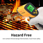 BSIDE Infrared Thermometer Non-Contact Digital Laser Temperature Gun Adjustable Emissivity -58℉-1022℉ (-50℃-550℃) for Cooking Grill Food Kitchen Automotive and Industrial