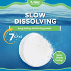 Rx Clear 3" Inch Chlorine Tabs | 5 Pounds | Individual Stabilized Chlorinating Tablets for Sanitizing Swimming Pools | Long Lasting, Slow Dissolving, and UV Protected