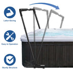 TOCRETOARE Hot Tub Cover Lifter, Spa Cover Lift, Hot Tub Cover Lift Removal System Height 31-41 Inch Adjustable, Fit for Most Spa Hot Tubs