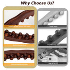 Guasha Wood Stick Tools Wood Therapy Massage Tools for Body Shaping,31 Beads Back Massage Roller Stick,Lymphatic Drainage Massager for Body Shaping (31beads)