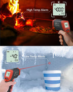 Wintact Digital Infrared Thermometer -58 to 1022℉ (-50 to 550℃) Non-Contact Laser Temperature Gun Measuring Surface for Kitchen Cooking Food Fluid BBQ Frying Meat