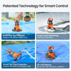 Cleartide Smart Automatic Pool Cover Pump, 1/3 HP 2790 GPH with Auto On/Off & Freeze Protection, Pump for Inground/Above Ground Winter Pool Covers, Dual Mode, 25ft Cord, 120V AC