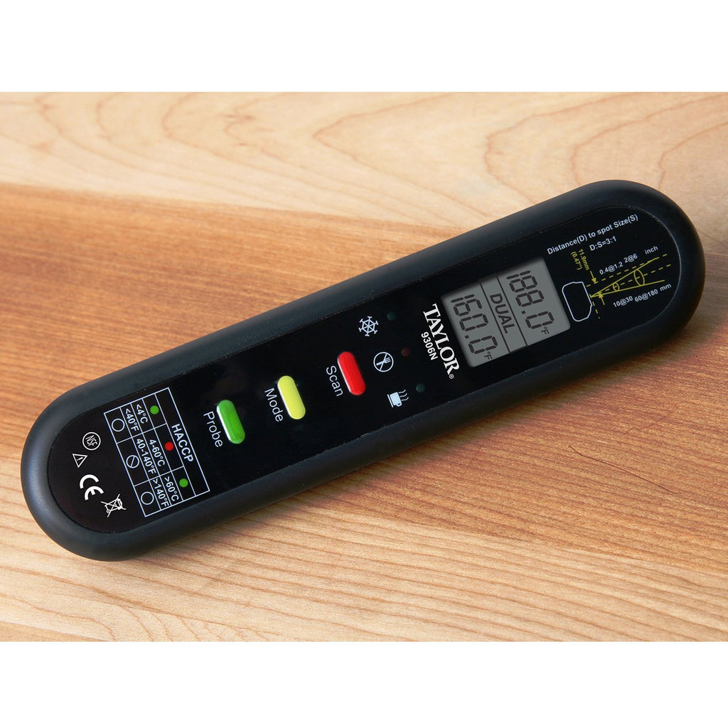Taylor Splash-Proof Dual Temperature Infrared/Thermocouple Thermometer