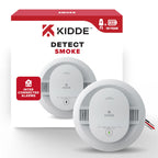 Kidde Hardwired Smoke & Carbon Monoxide Detector Bundle with Hardwired Smoke Detector, 10-Year Battery Backup