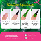 Beetles Gel Nail Polish Set – Wicked Mystic 8 Colors Gel Polish Kit, Gold Silver Black Green Blue Cat Eye Purple Red Glitter with Nail Art Accessories UV LED Soak Off Manicure Gift for Women