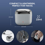 AUZEAL Nose Wax Kit Men, Mini Wax Warmer for Hair Removal, Mini Wax Kit for Noes and Ear, 100g Wax Beads, 40 Sticks, USB Fast Heat, Smart Constant Temp, Upgraded Size, Multi-Accessories, Gray