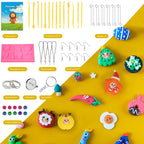 CiaraQ Polymer Clay Starter kit, Oven Bake Modeling Clay with Sculpting Tools, 60 Colors, 3.24 lb