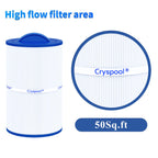Cryspool® 07022 Filter Compatible with Caldera 50, Caldera Spas, C-7350, 1019401, 73532, PCD50N, FC-3963, 50 Sq. Ft Spa Filter Cartridge, 1 Pack