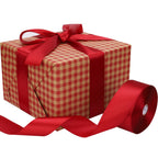 Baocuan 1-1/2 inch Wine red Satin Ribbon 50 Yards Solid Fabric Ribbons Roll for Wedding Invitations, Bridal Bouquets, Sewing, Party Decorations, Gift Wrapping and More