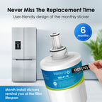 Waterdrop DA29-00003G Refrigerator Water Filter, Replacement for Samsung® DA29-00003G, DA29-00003B, DA29-00003A, Aqua-Pure Plus, HAFCU1, RFG237AARS, FMS-1, RS22HDHPNSR, RSG257AARS, WSS-1, 3 Filters