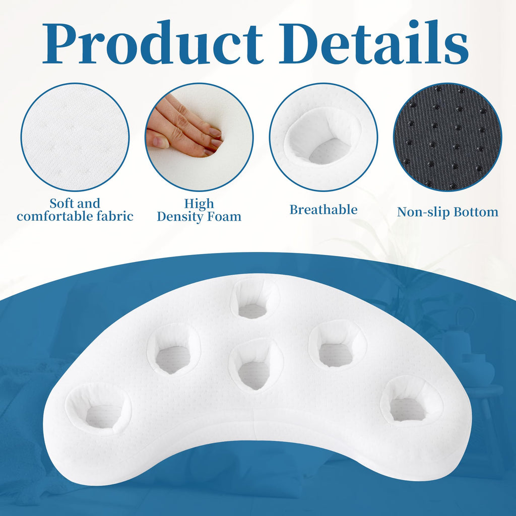 BALAPET Breathable Bedsore Pillow Positioning Wedge,Bedsore Pressure Relief Cushions for Prevention and Faster Recovery, Fit for Side Sleeping, Back Pain, After Surgery