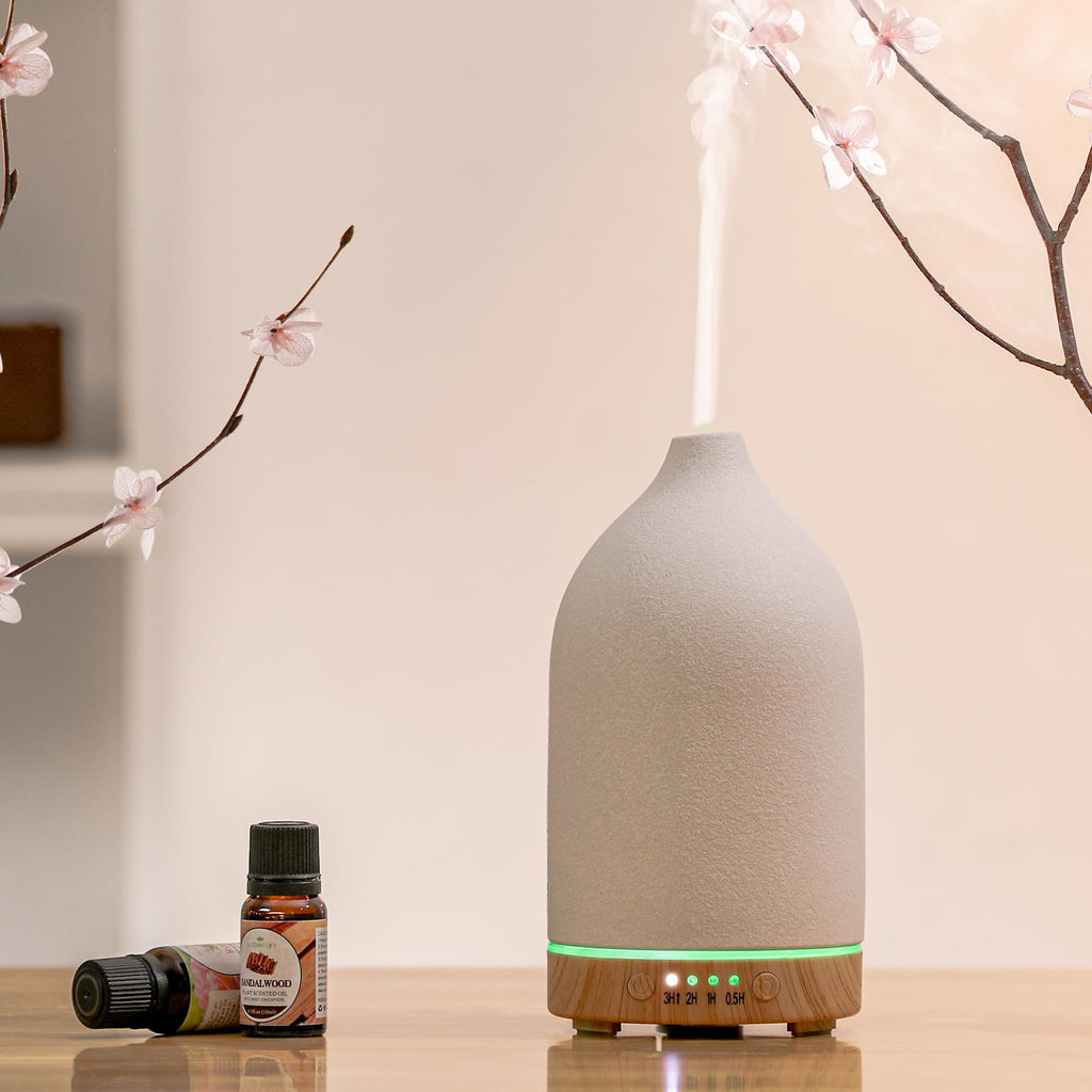 BOXING Ceramic Diffuser,Stone Essential Oil Diffuser, Ultrasonic Aromatherapy Diffusers,Essential Oils for defusers for Home/Bedroom (100ML).