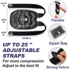 AiricePac Ice Pack for Knee Pain Relief, Reusable Gel Ice Wrap for Injuries, Swelling, Knee Replacement Surgery, Cold Compress Therapy for Arthritis, Meniscus Tear and ACL, Black