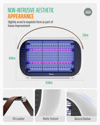 Buzbug LED Bug Zapper Indoor, 10 Years Lifespan Lamp Sustainable Less Power, Durable Instant Electric Mosquito Insect Killer Fly Zapper, for Home Kitchen Restaurant Bakery Balcony Patio Office -MA015B