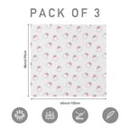 Muslin Swaddle Blankets for Newborn, 3 Pack Breathable Soft Receiving Blanket, Large 38 x 40 inches Swaddle Wrap Burping Clothes Diapers, Essentials Infant Shower Items, Toddler Gift (Clouds & Stars)