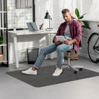 Blvornl Office Chair Mat for Hardwood Floor, 45"x 53" Desk Chair Mat for Hard Wood and Tile Floor, Large Anti-Slip Hard Floor Protector Rolling Chair Mat, PVC Mat Desk Rug for Office Home, Black
