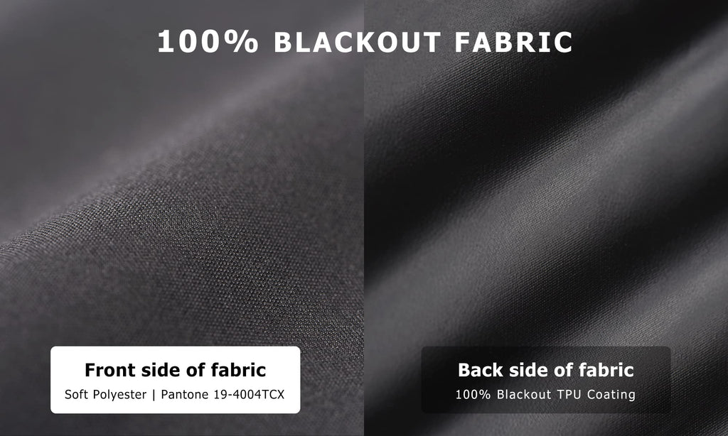 LazBlinds 100% Blackout Roller Shades, No Tools No Drill Cordless Blinds for Windows, Thermal Insulated UV Protection Privacy Window Shades for Bedroom (36''W x 72''H, Black)