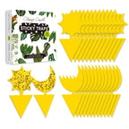 Classy Casita Yellow Sticky Traps - Fungus Gnat Trap, Houseplant Fly Control, Indoor and Outdoor Plant Insect Stakes, Potted Plants Mosquito Pest Bugs Catcher, Gifts for Plant Lovers - 24-Pack
