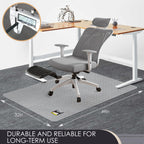 Kuyal Office Chair Mat for Carpet, 32x49 Clear Heavy Duty Computer Chair Mat, Under Desk Protector Carpeted Floors Mat, Easy Chair Movement,Ship Flat