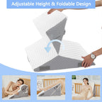 YIHATA Bed Wedge Pillow for Sleeping, Memory Foam Wedge Pillow Set for Post Surgery 12 Inch Adjustable Triangle Pillow Wedge with Washable Cover for Legs, Back Pain, Snoring, Alleviate Acid Reflux