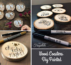 ilauke Natural Wood Slices 30Pcs 3.1''-3.5'' Unfinished Wood Crafts with Pre-drilled Hole, Wood Slices Ornaments for Christmas DIY Rustic Crafts Wooden Circles Coasters Wedding Decor, 33 Feet Twine