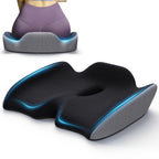 Benazcap Large Pressure Relief Seat Cushion for Tailbone Pain Office Chair Cushion for Butt, Back Pain, Coccyx & Sciatica Pain Relief Pillow. Memory Foam Seat Cushions for Office Chairs