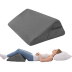 Bedluxe Knee Wedge Pillow, Memory Foam Leg Pillow Bed Wedge for Sleeping, Wedge Pillow for Legs Post Surgery, Triangle Pillow Wedge for Knee Support, Leg Elevation, Knee Hip Back Pain Relief, Black
