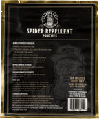 Grandpa Gus's Natural Spider Repellent Pouches, Peppermint and Lemongrass Oil Indoor Spider Deterrent, Wolf Spider Repellent, Closet, Basement, Cabin, Shed, RV and Garage, 10 Pack