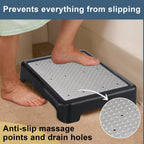 TARFEPA Step Stool,Mobility Step Stool for Adults,Indoor/Outdoor Portable Stair Assist,Anti-Slip Bathroom Step Stool,Platform Step for Kitchen,Office,and Bedroom,Car Step Stool for Elderly,Grey