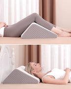 Forias Memory Foam Leg Wedge Pillow – 8" Triangle Design for Relaxed Sleeping Comfort