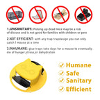 Mouse Trap Bucket Flip Lid, Multi Catch Humane Rat Trap for Indoor Outdoor, Reusable Mouse Catching Tool, 5 Gallon Bucket Compatible, Auto Reset Flip and Slide Mice Trap (2PC - A)